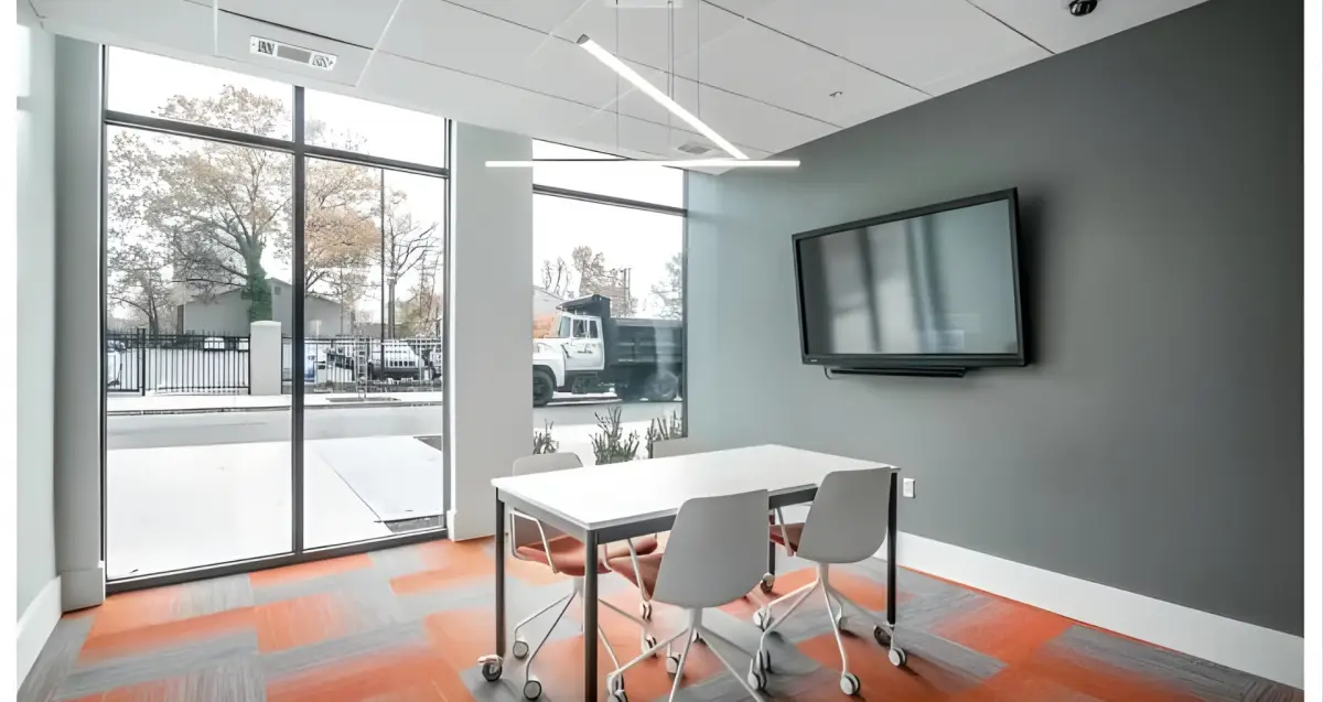 study and lounge area at The Nine at Memphis, University of Memphis student housing